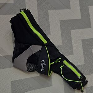 Black & Neon Running Waist Pack/unisex